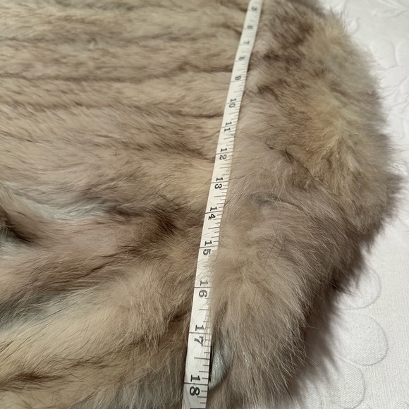 Vintage Blue/Silver Fox Fur Car Coat - Picture 10 of 11